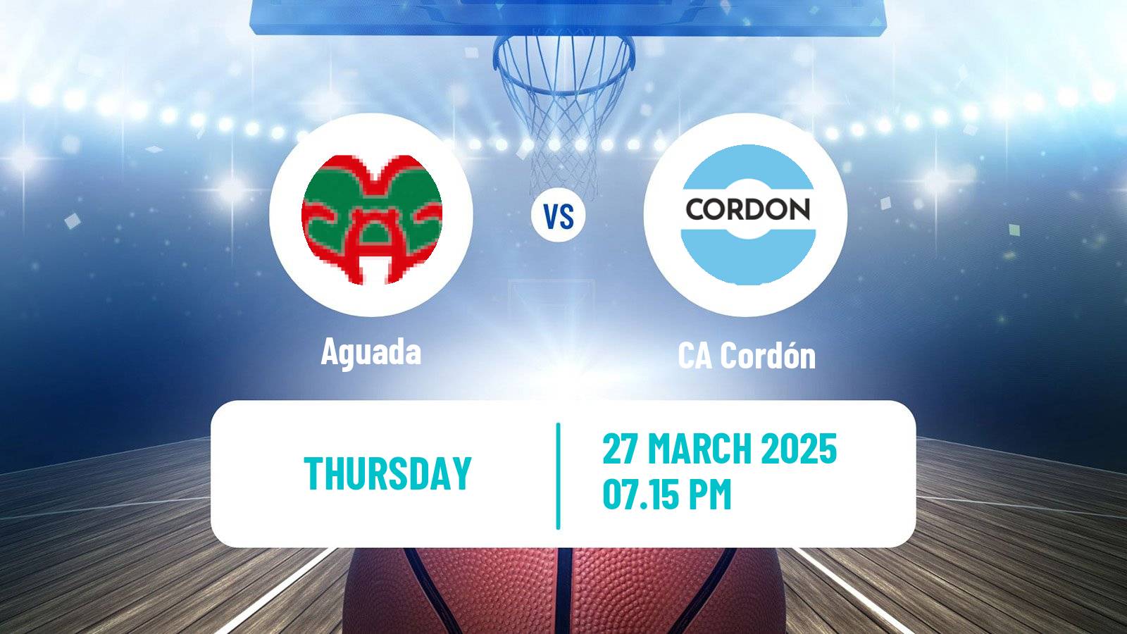 Basketball Uruguayan Liga Basketball Aguada - Cordón