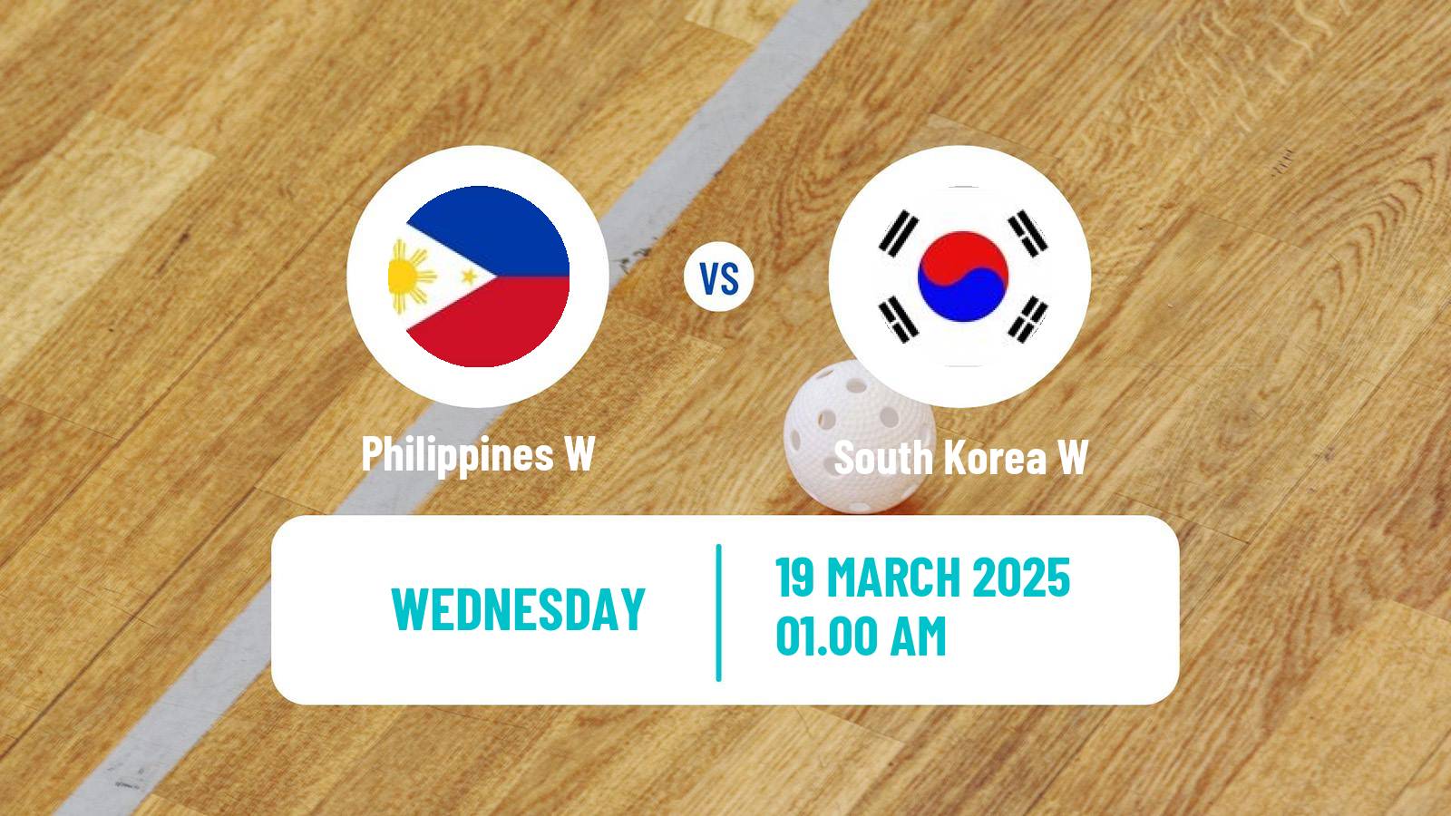 Floorball World Championship Floorball Women Philippines W - South Korea W