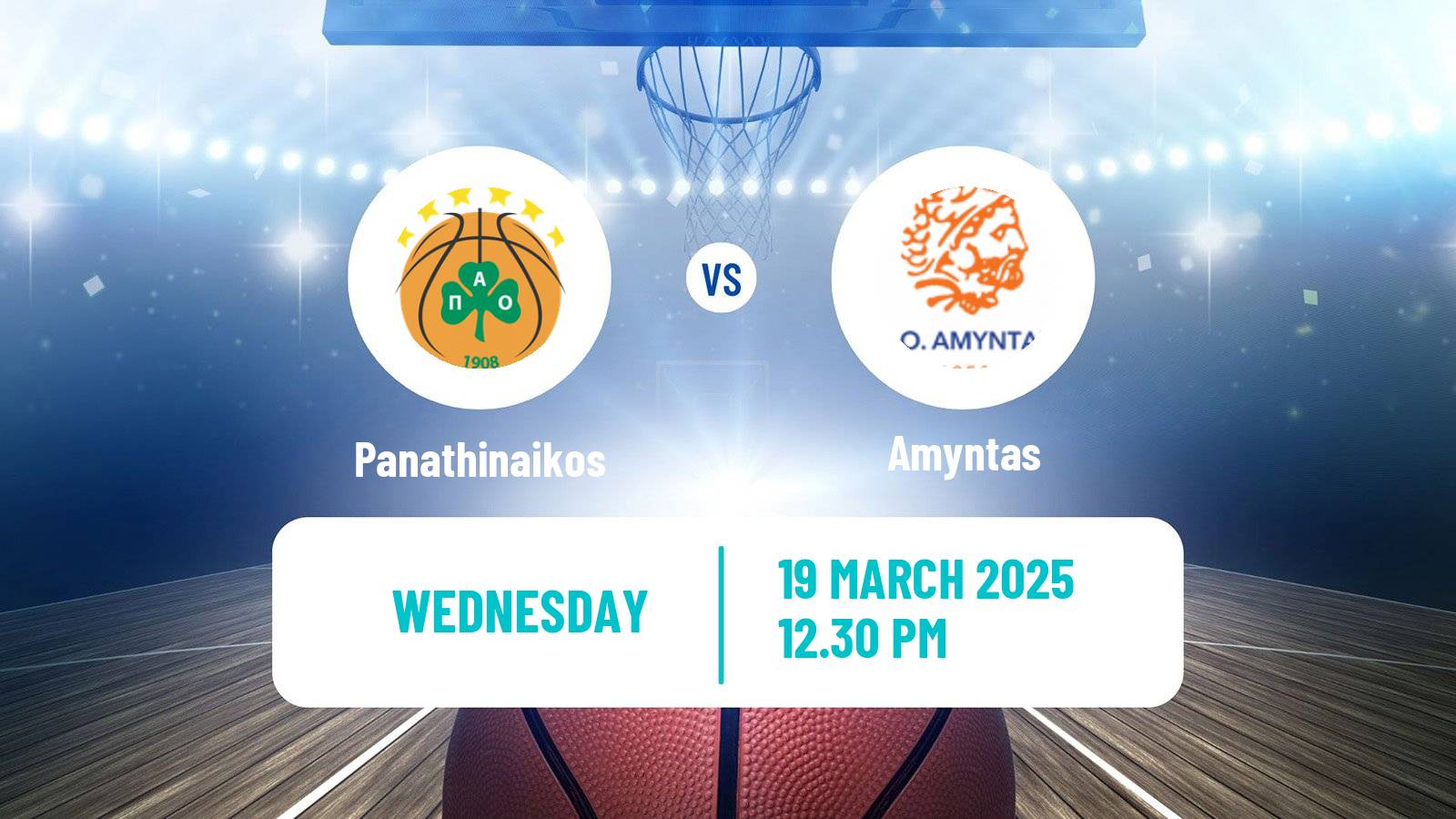 Basketball Greek Basket League A1 Women Panathinaikos - Amyntas