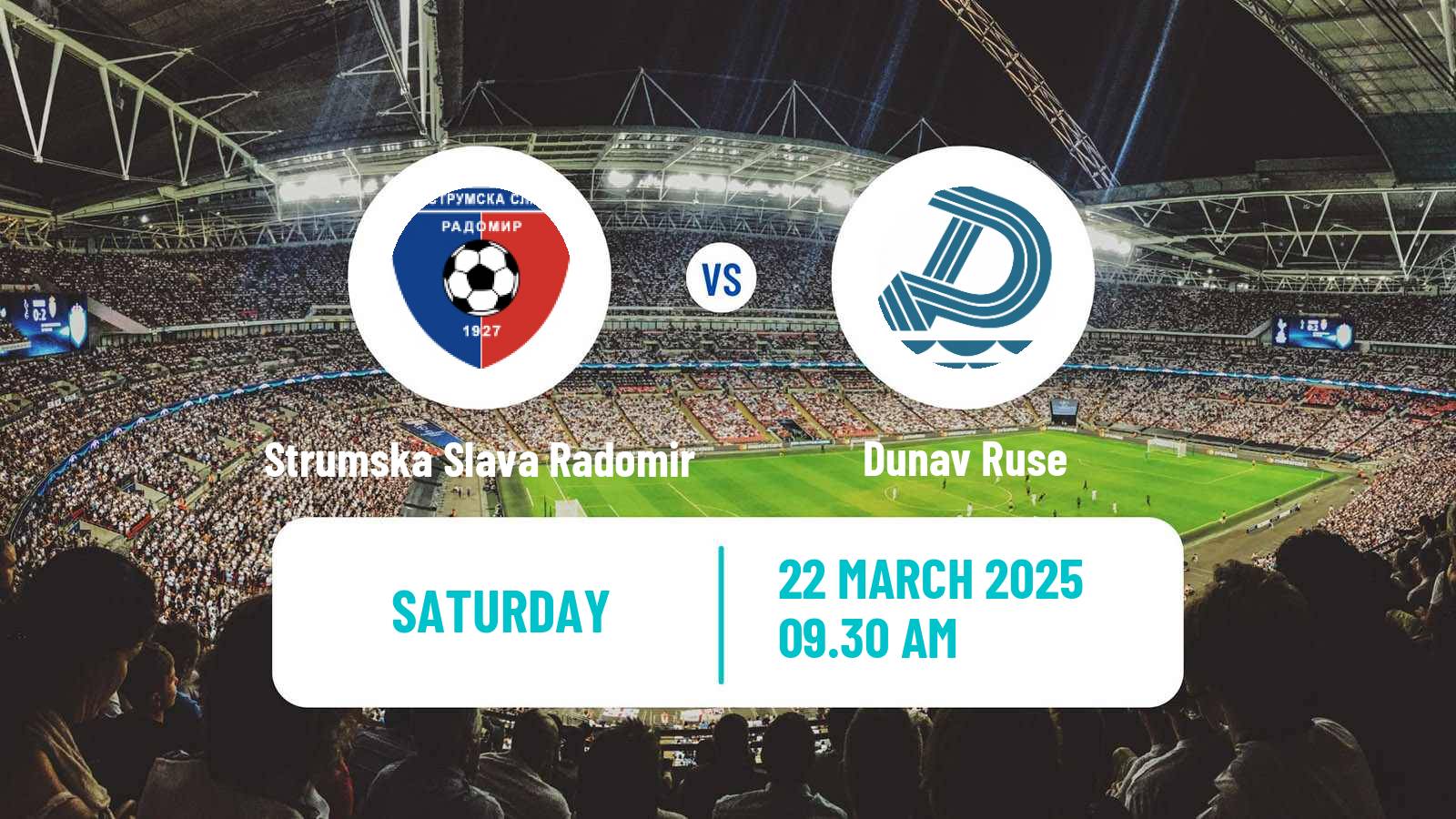 Soccer Bulgarian Vtora Liga Strumska Slava Radomir - Dunav Ruse