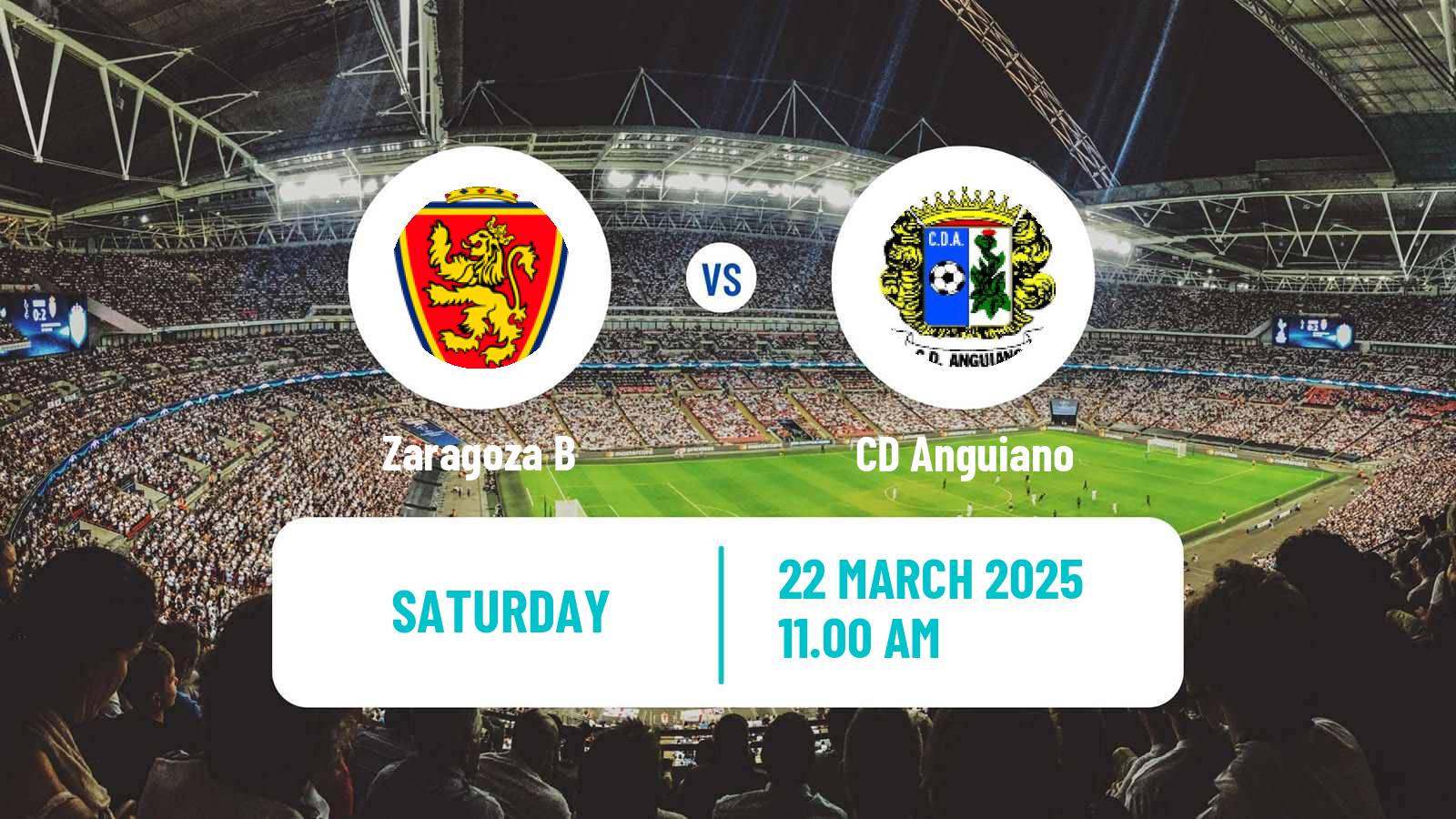 Soccer Spanish Segunda RFEF - Group 2 Zaragoza B - Anguiano