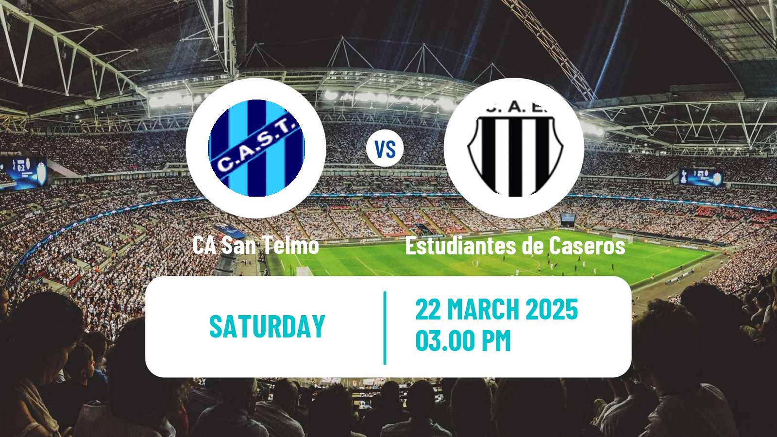 Soccer Argentinian Primera Nacional San Telmo - Estudiantes de Caseros