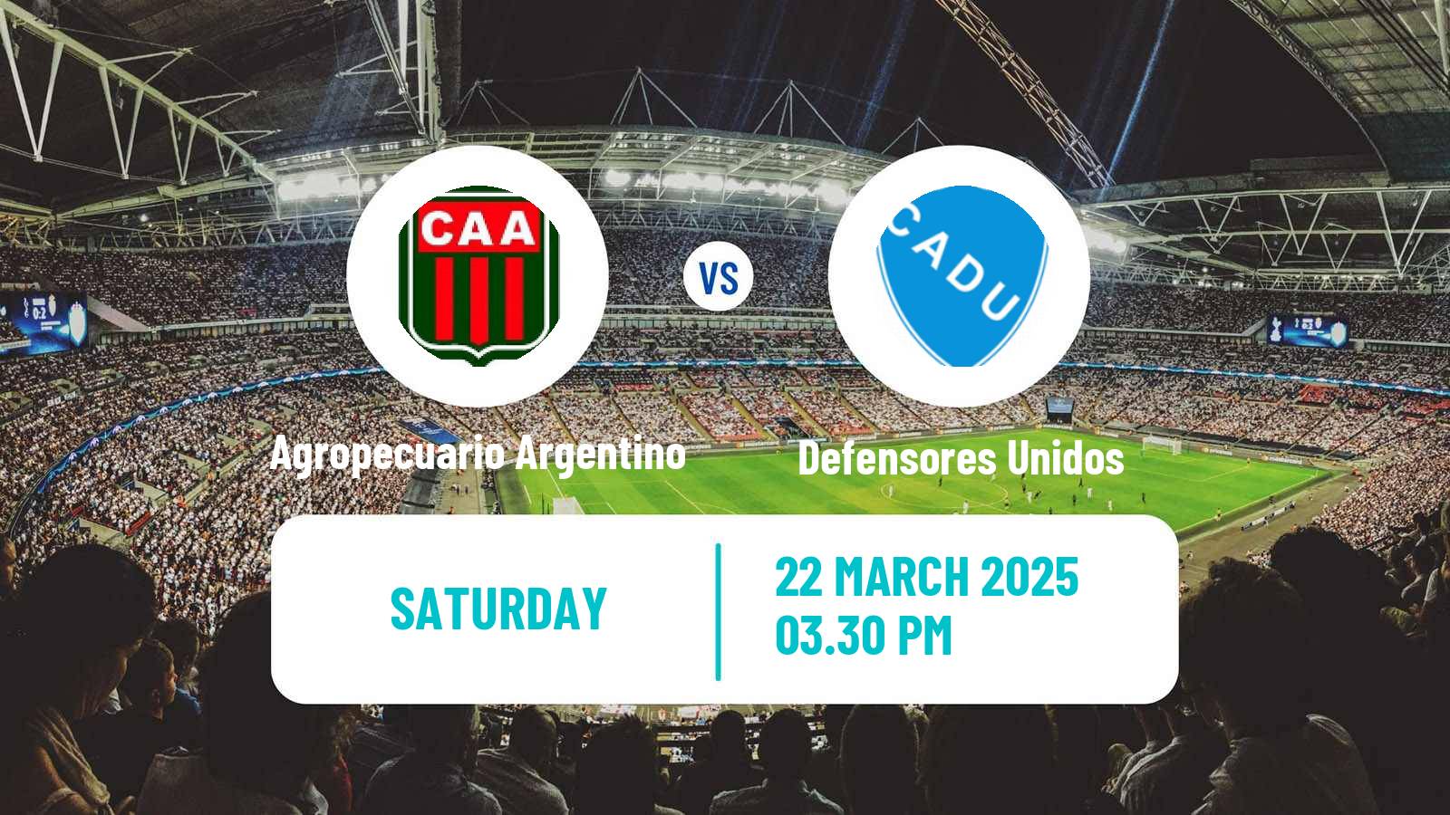 Soccer Argentinian Primera Nacional Agropecuario Argentino - Defensores Unidos