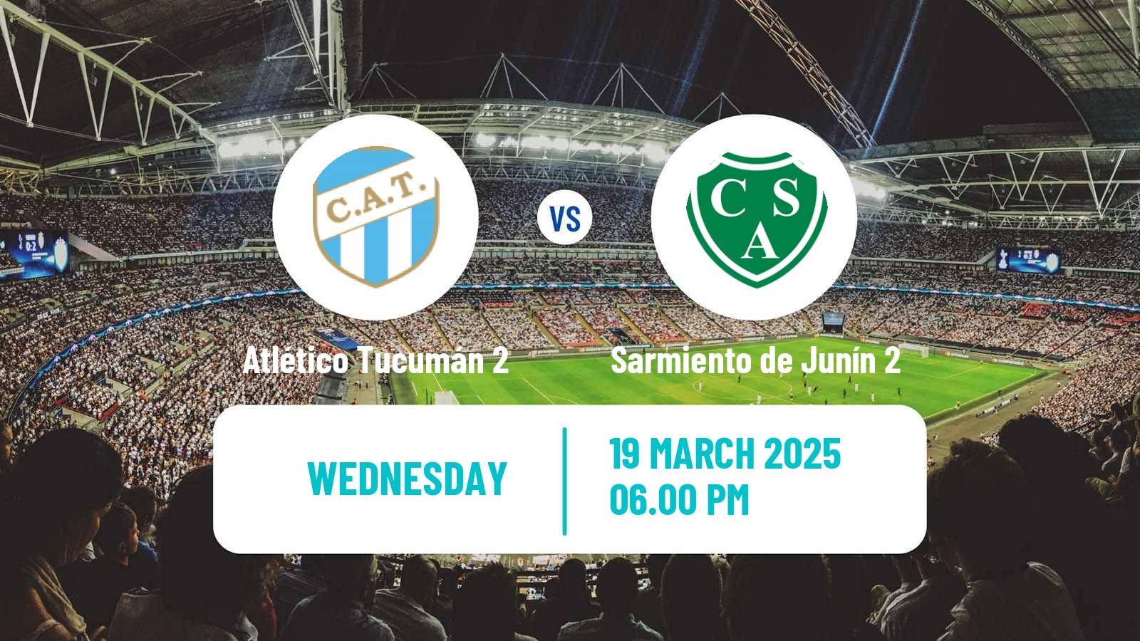 Soccer Argentinian Reserve League Atlético Tucumán 2 - Sarmiento de Junín 2