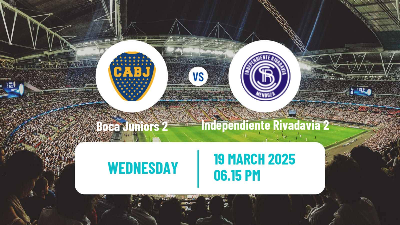 Soccer Argentinian Reserve League Boca Juniors 2 - Independiente Rivadavia 2