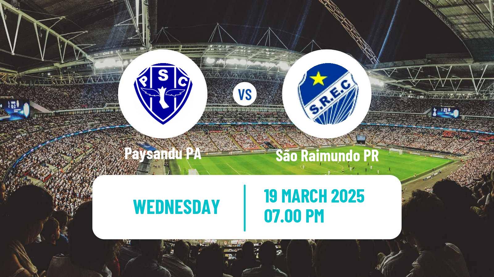 Soccer Brazilian Copa Verde Paysandu - São Raimundo PR