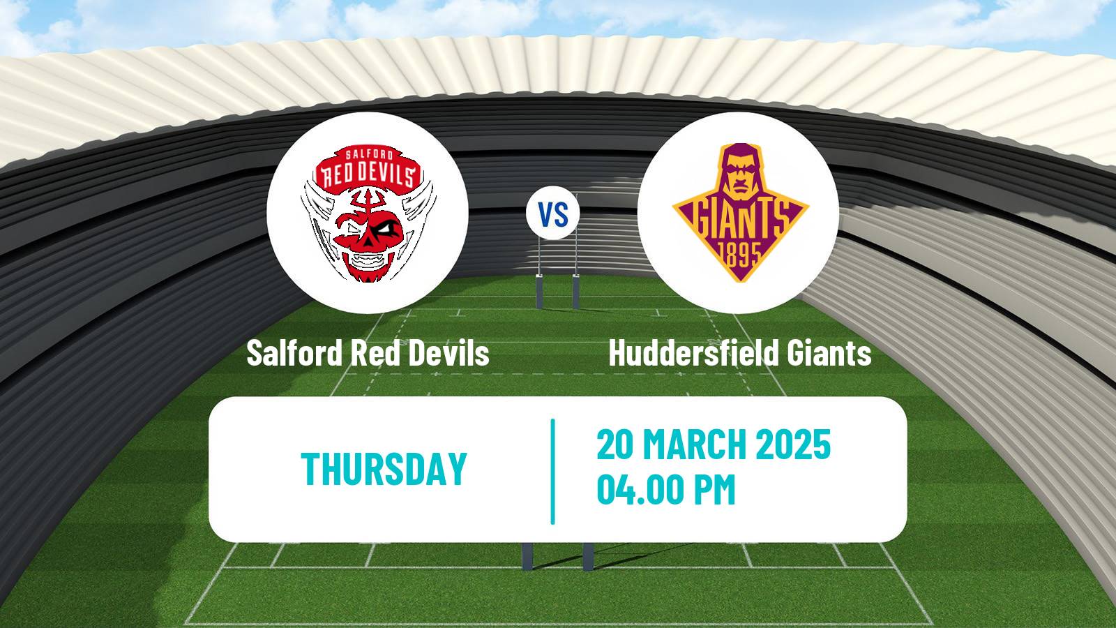 Rugby league Super League Rugby Salford Red Devils - Huddersfield Giants