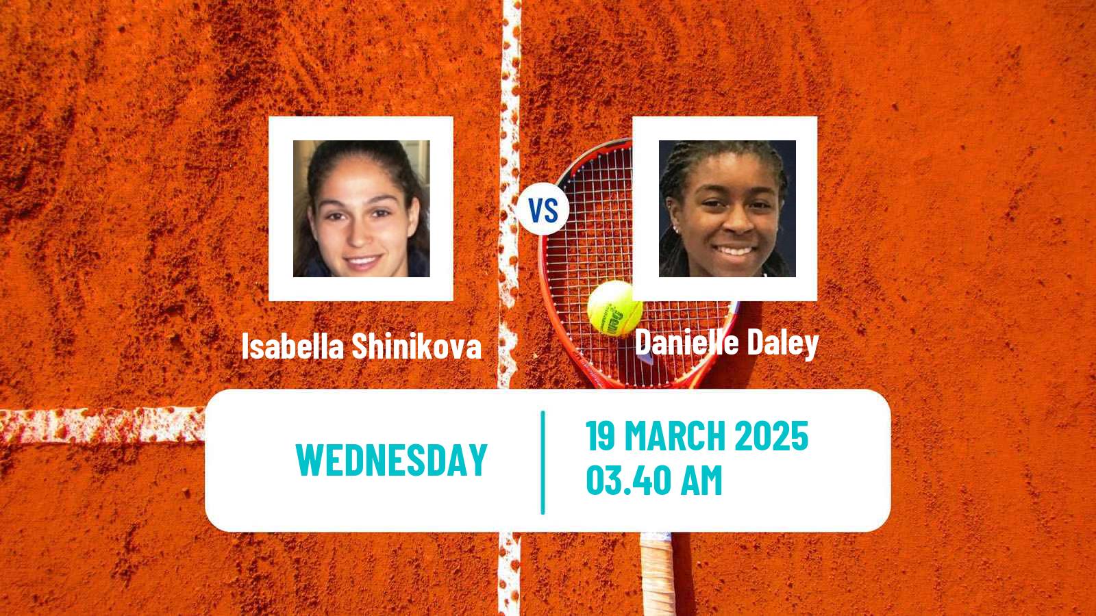 Tennis ITF W15 Sharm Elsheikh 8 Women Isabella Shinikova - Danielle Daley