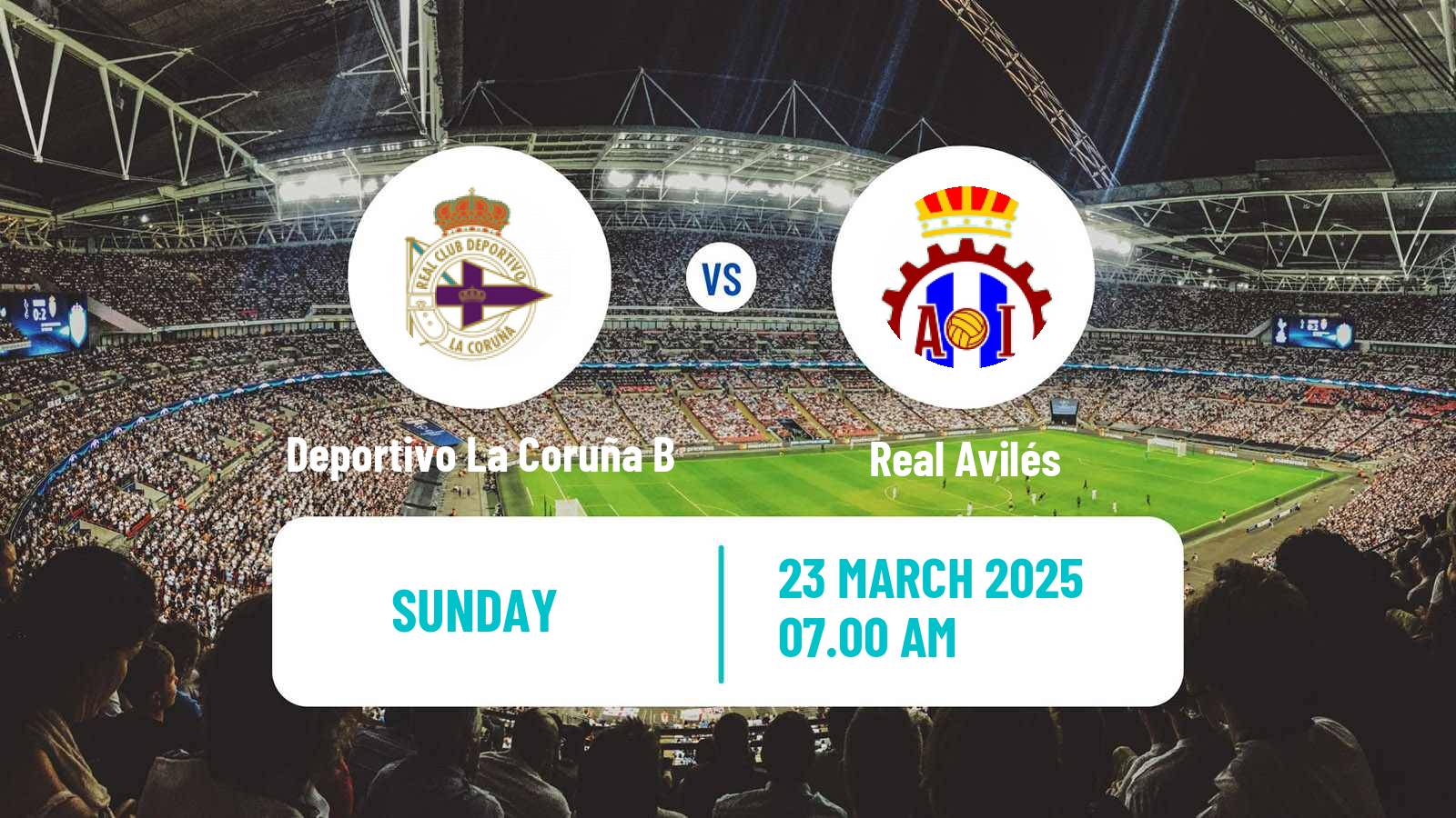 Soccer Spanish Segunda RFEF - Group 1 Deportivo La Coruña B - Real Avilés