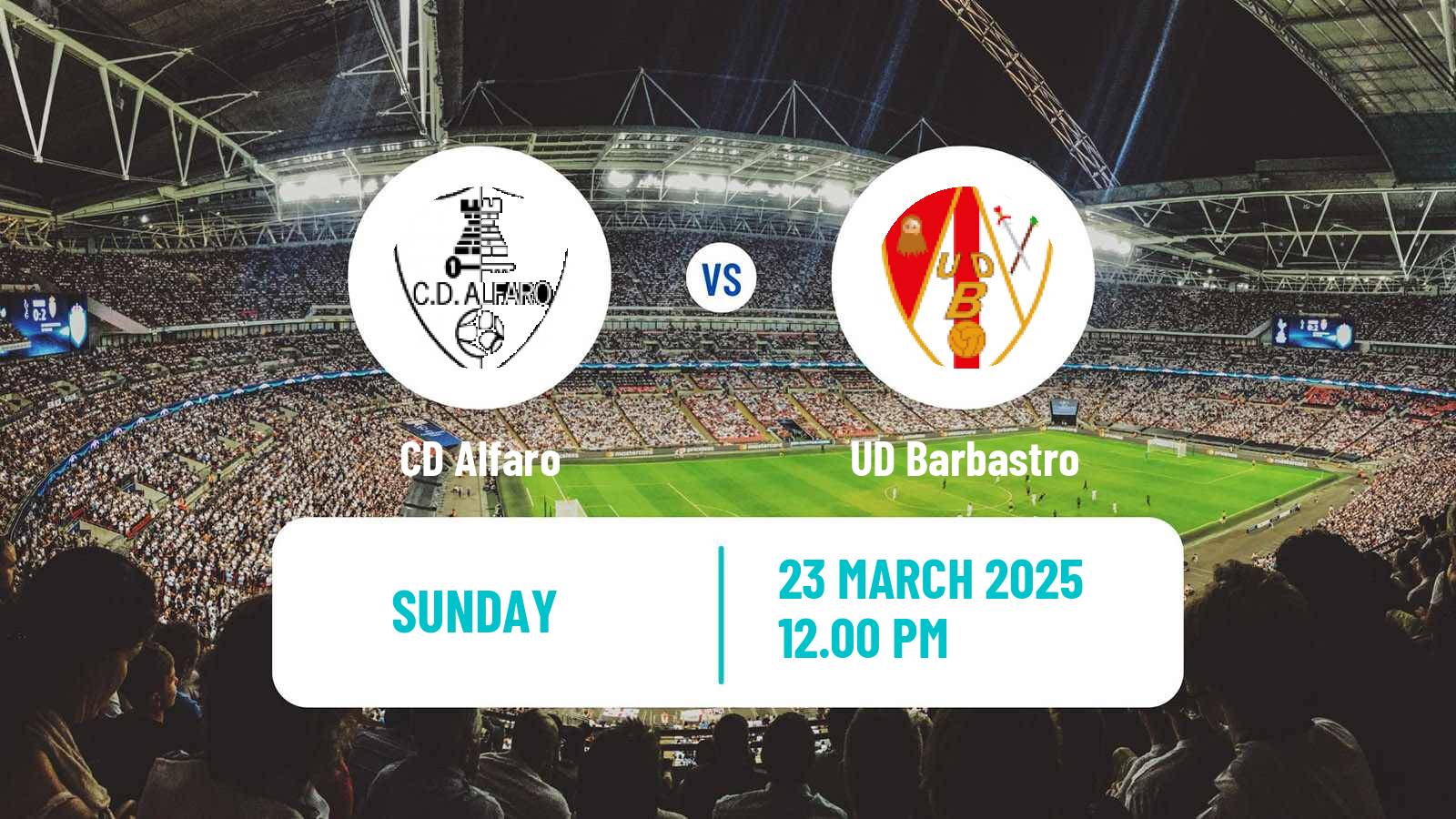 Soccer Spanish Segunda RFEF - Group 2 Alfaro - Barbastro