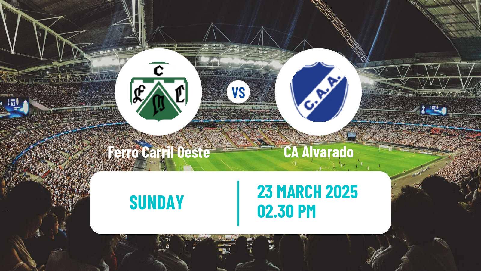 Soccer Argentinian Primera Nacional Ferro Carril Oeste - Alvarado