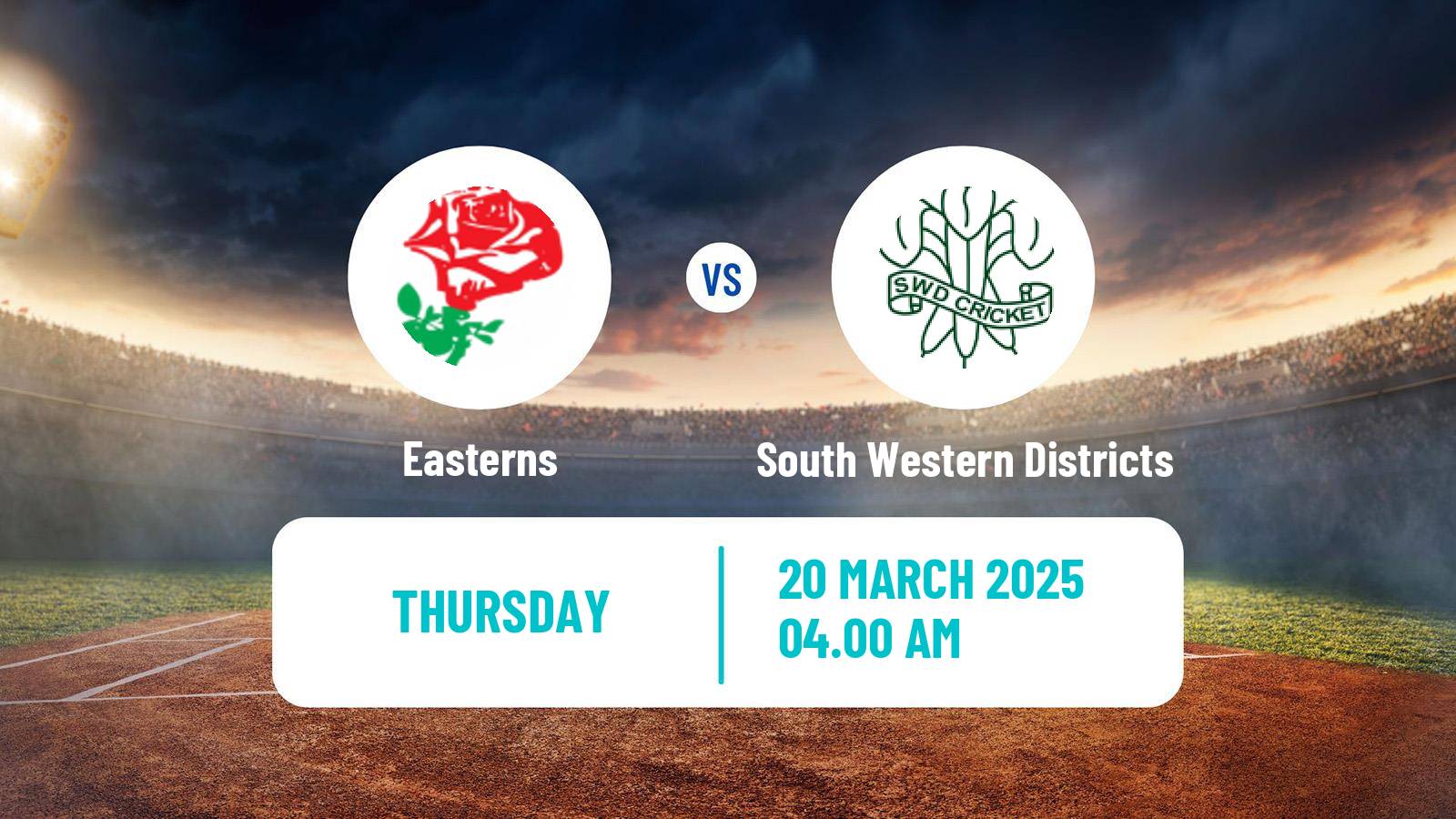 Cricket CSA 4-Day Franchise Series Easterns - South Western Districts