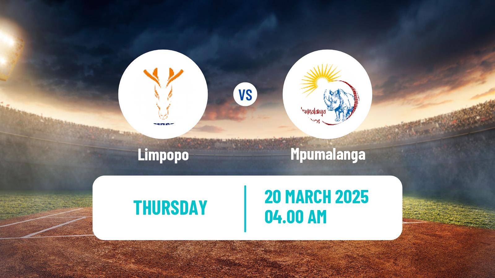 Cricket CSA 4-Day Franchise Series Limpopo - Mpumalanga