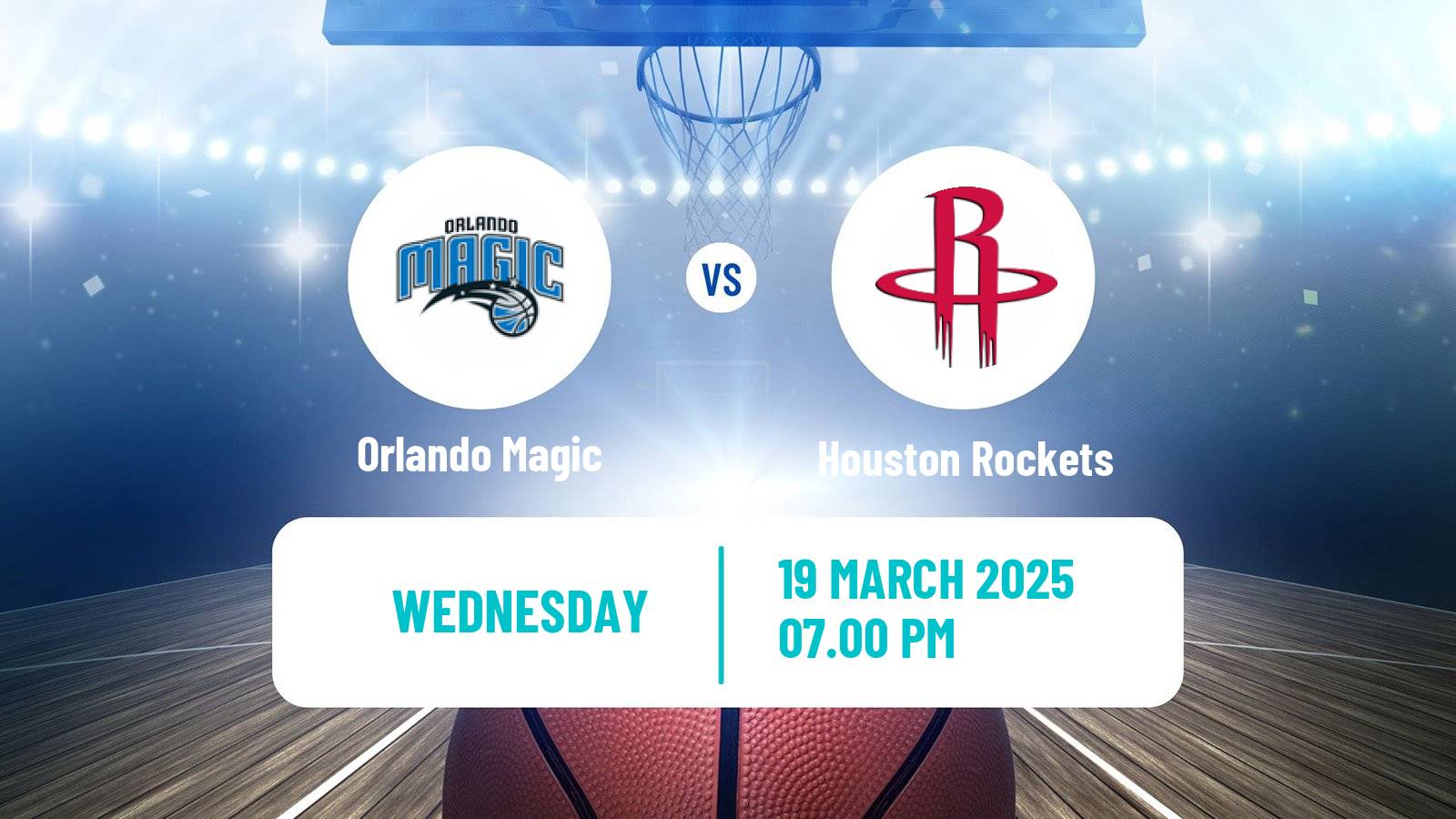 Basketball NBA Orlando Magic - Houston Rockets