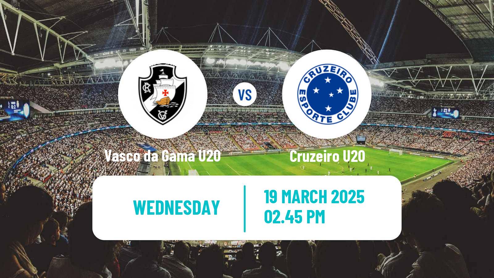 Soccer Brasileiro U20 Vasco da Gama U20 - Cruzeiro U20