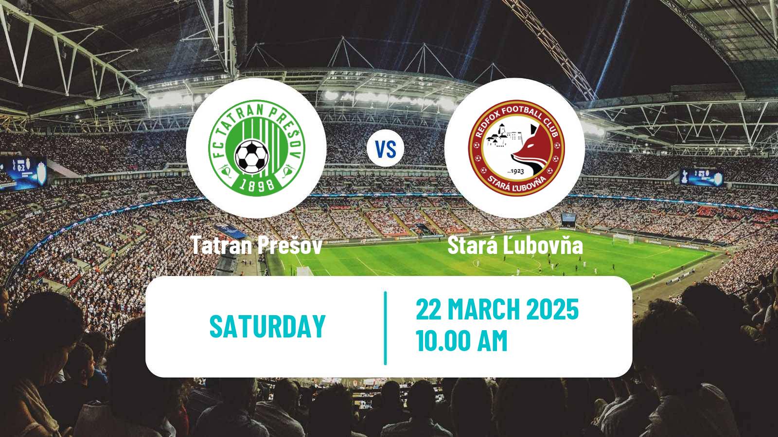 Soccer Slovak 2 Liga Tatran Prešov - Stará Ľubovňa