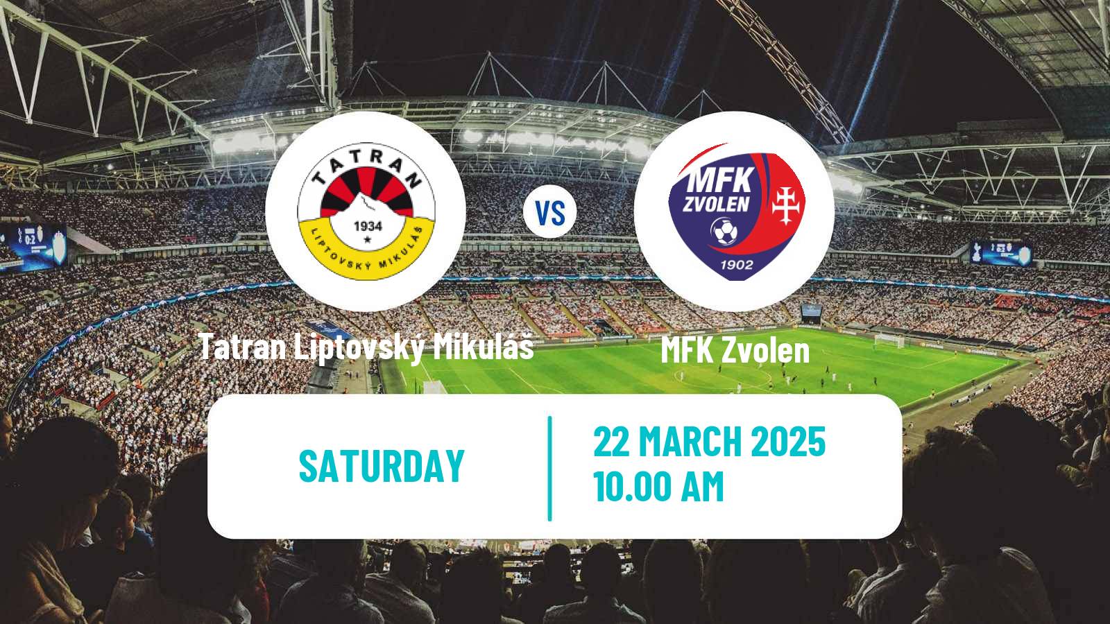 Soccer Slovak 2 Liga Tatran Liptovský Mikuláš - Zvolen