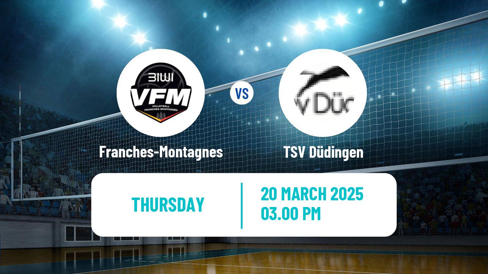 Volleyball Swiss NLA Volleyball Women Franches-Montagnes - TSV Düdingen
