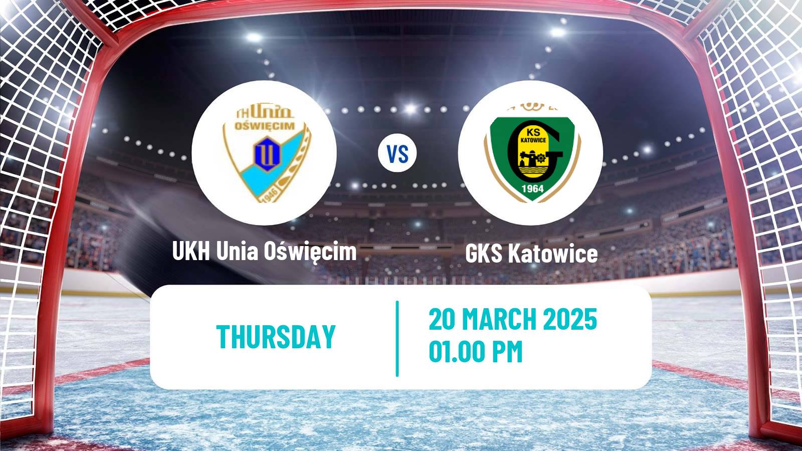 Hockey Polska Liga Hokejowa UKH Unia Oświęcim - GKS Katowice
