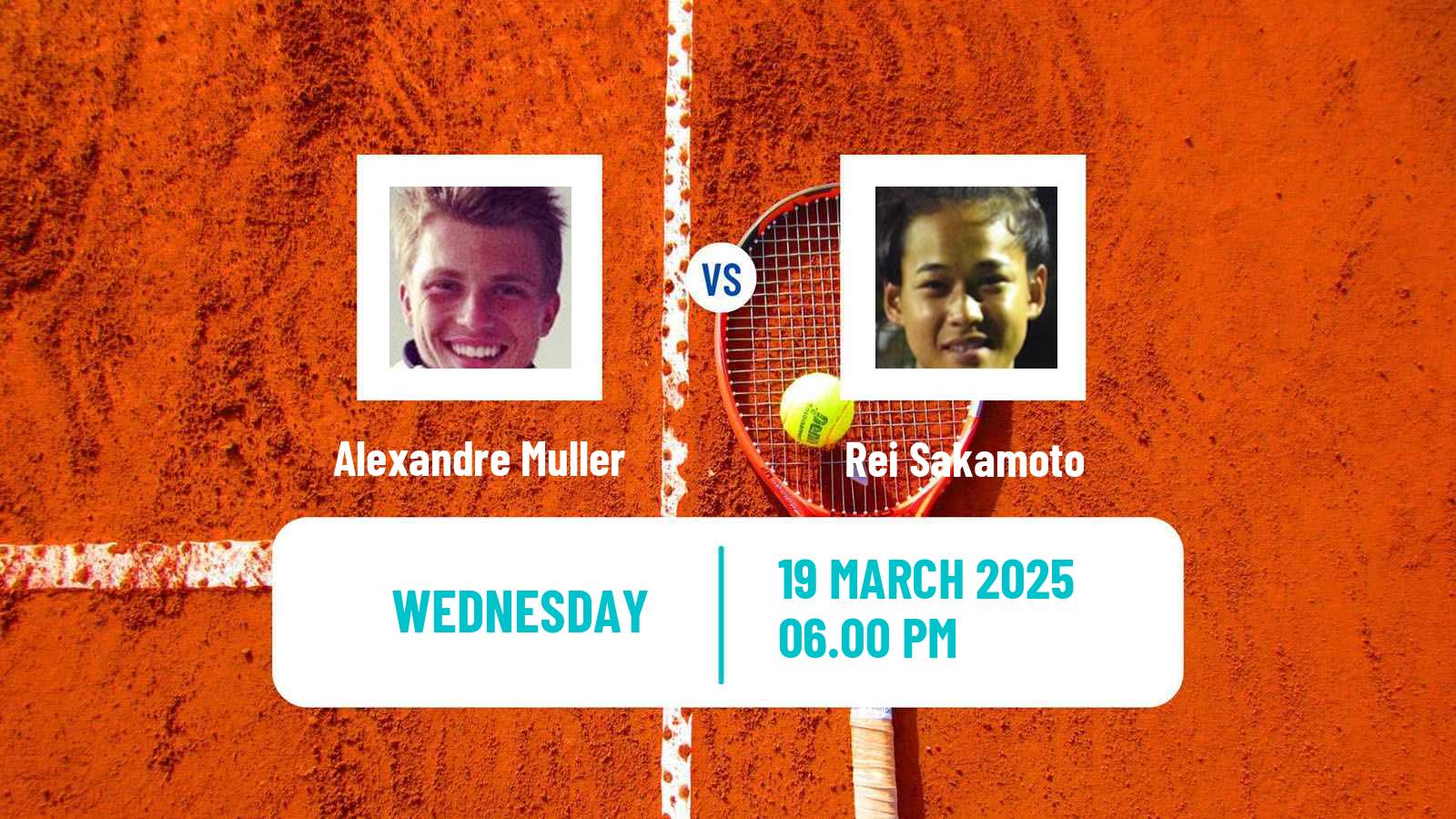 Tennis ATP Miami Alexandre Muller - Rei Sakamoto