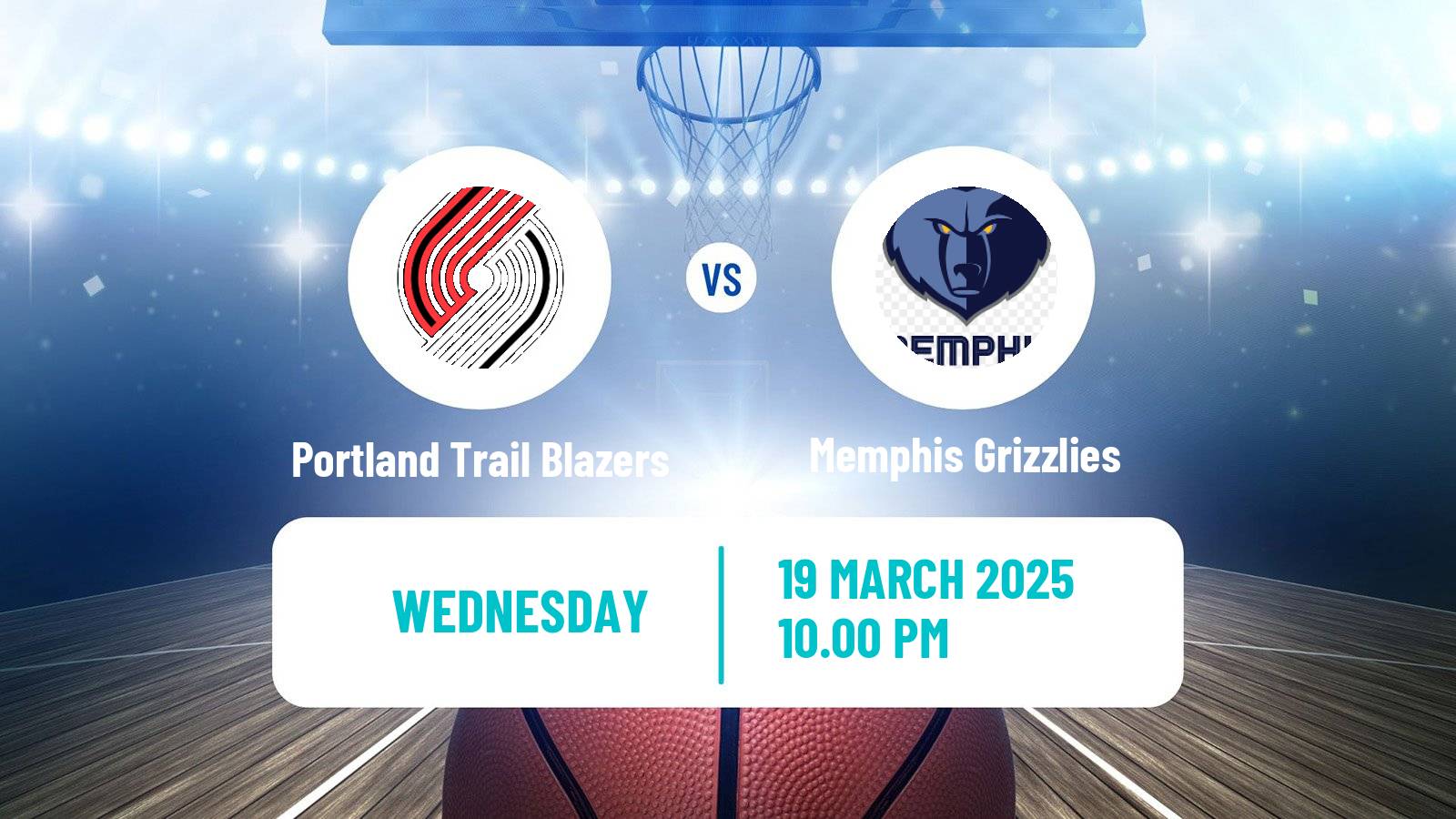 Basketball NBA Portland Trail Blazers - Memphis Grizzlies