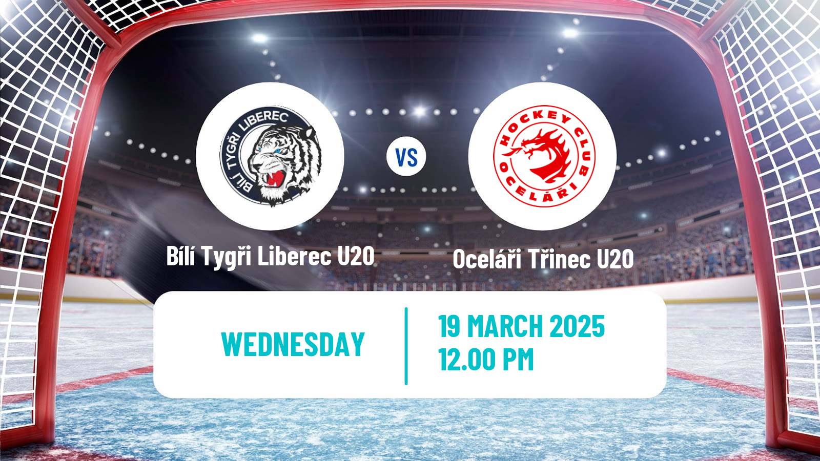 Hockey Czech ELJ Bílí Tygři Liberec U20 - Oceláři Třinec U20