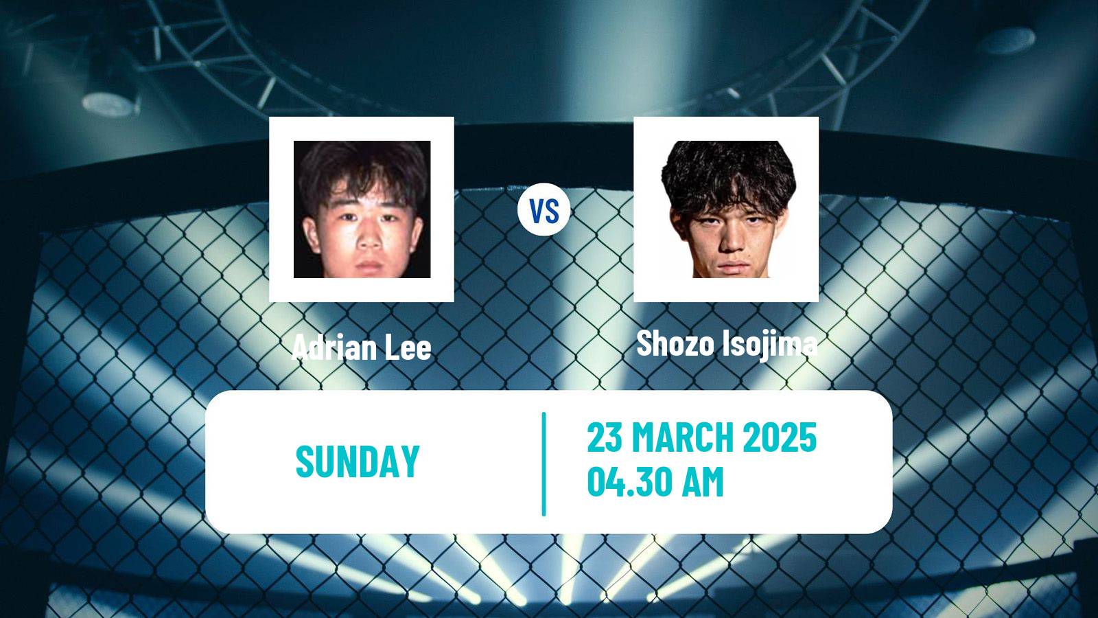 MMA Welterweight One Championship Men Adrian Lee - Shozo Isojima