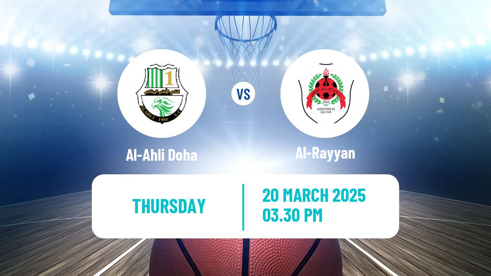Basketball Qatar Basketball League Al-Ahli Doha - Al-Rayyan