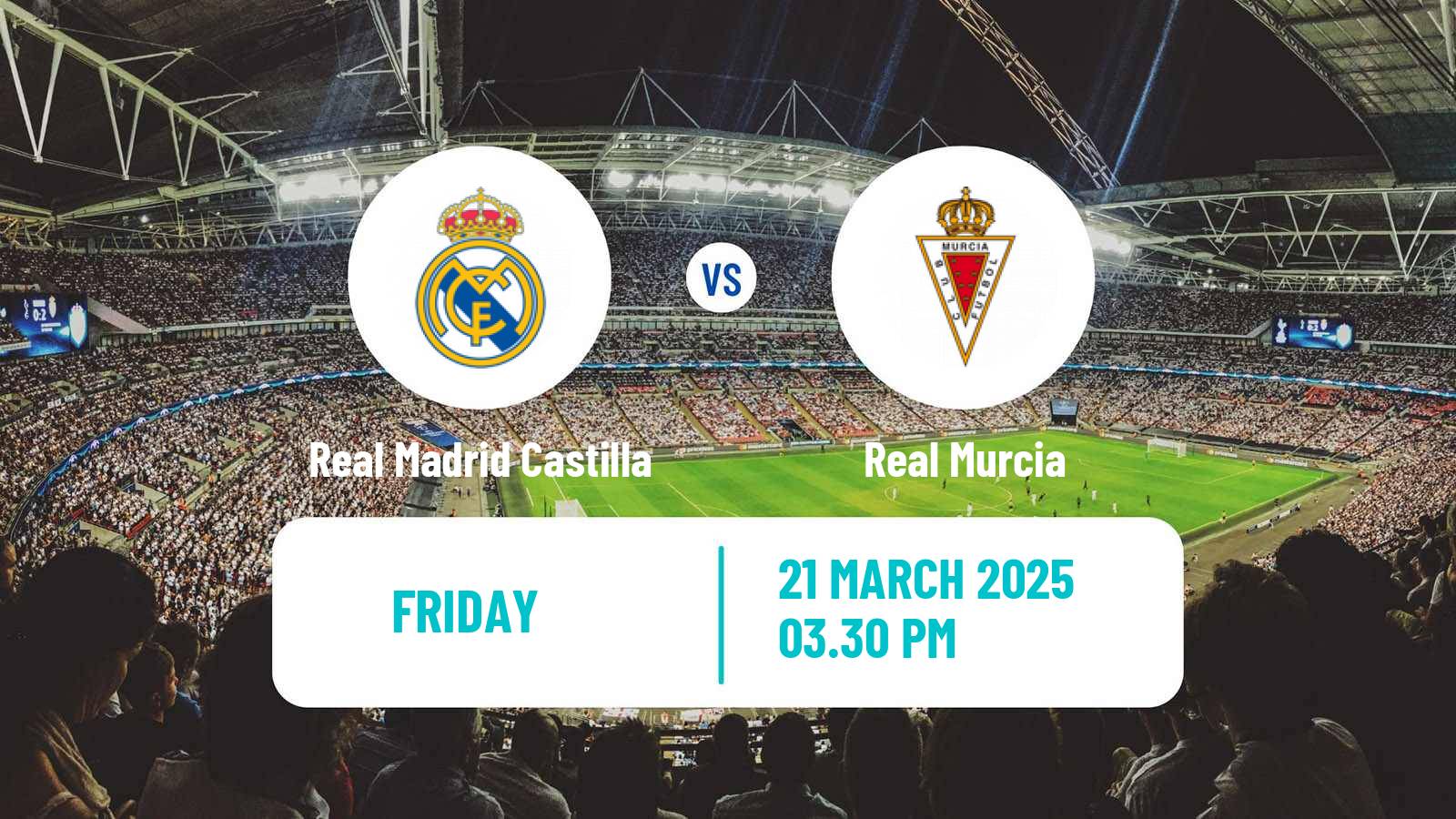 Soccer Spanish Primera RFEF Group 2 Real Madrid Castilla - Real Murcia