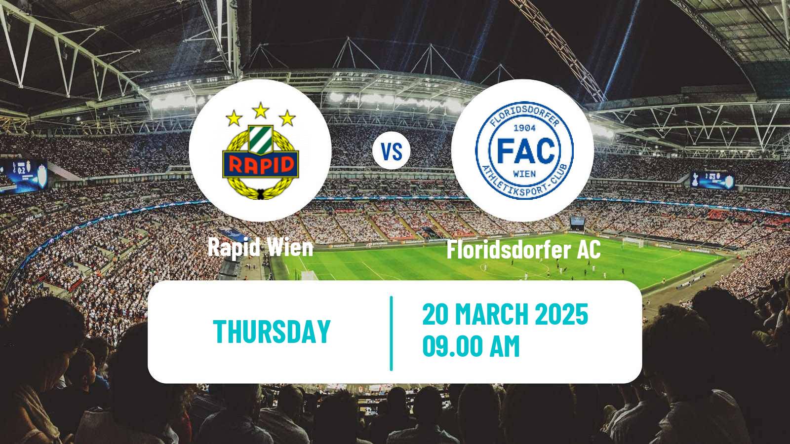 Soccer Club Friendly Rapid Wien - Floridsdorfer AC