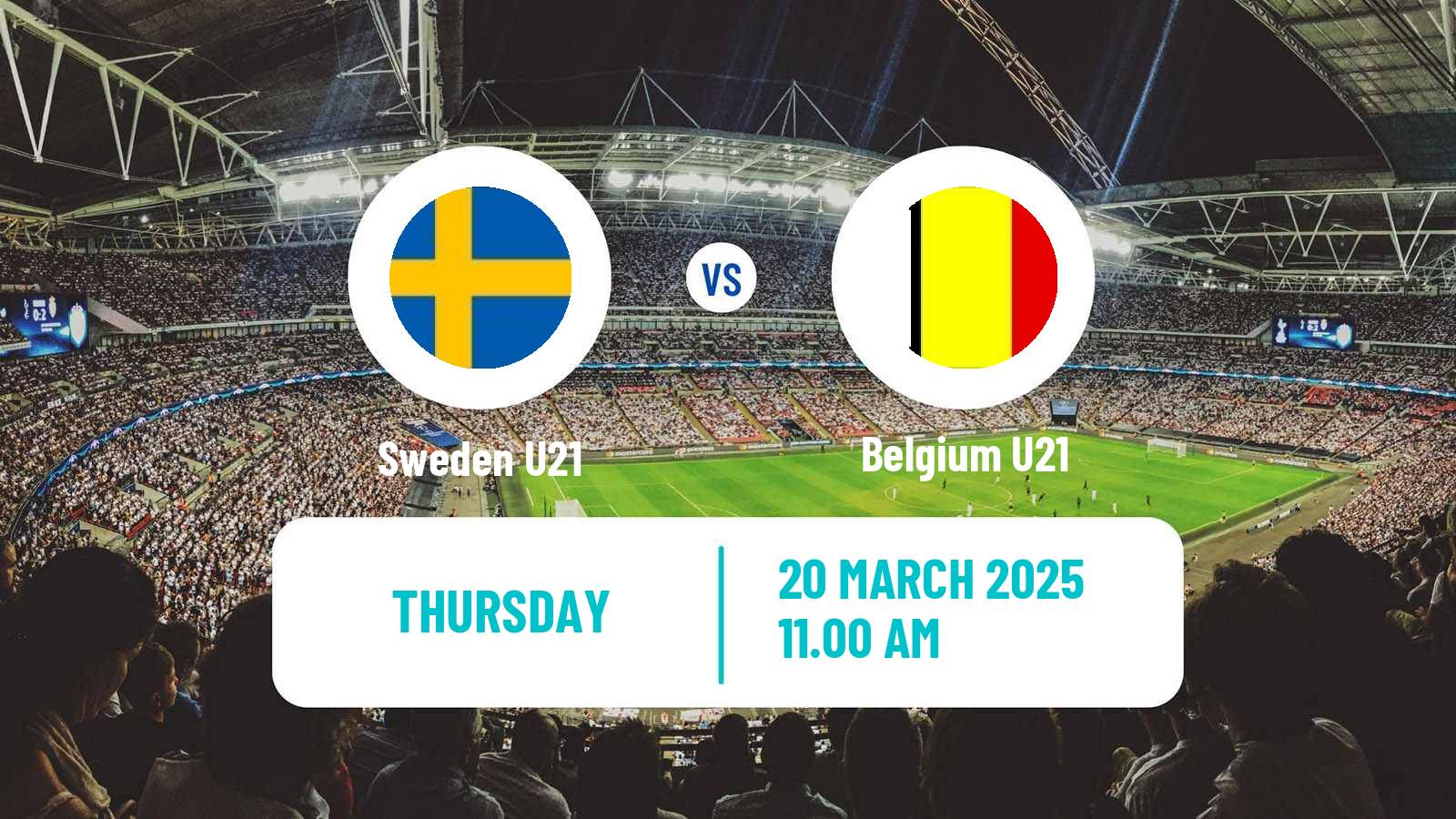 Soccer Friendly Sweden U21 - Belgium U21
