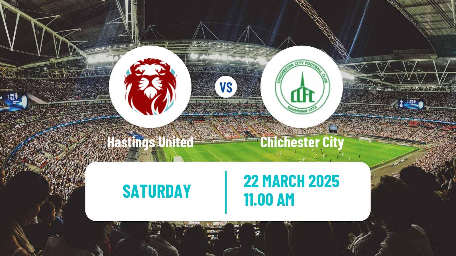 Soccer English Isthmian League Premier Division Hastings United - Chichester City