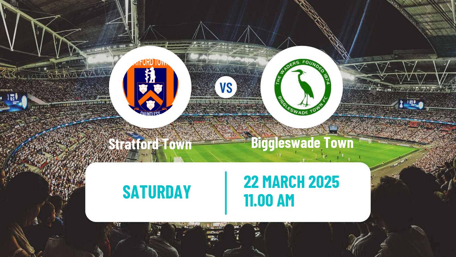 Soccer English Southern League Central Division Stratford Town - Biggleswade Town