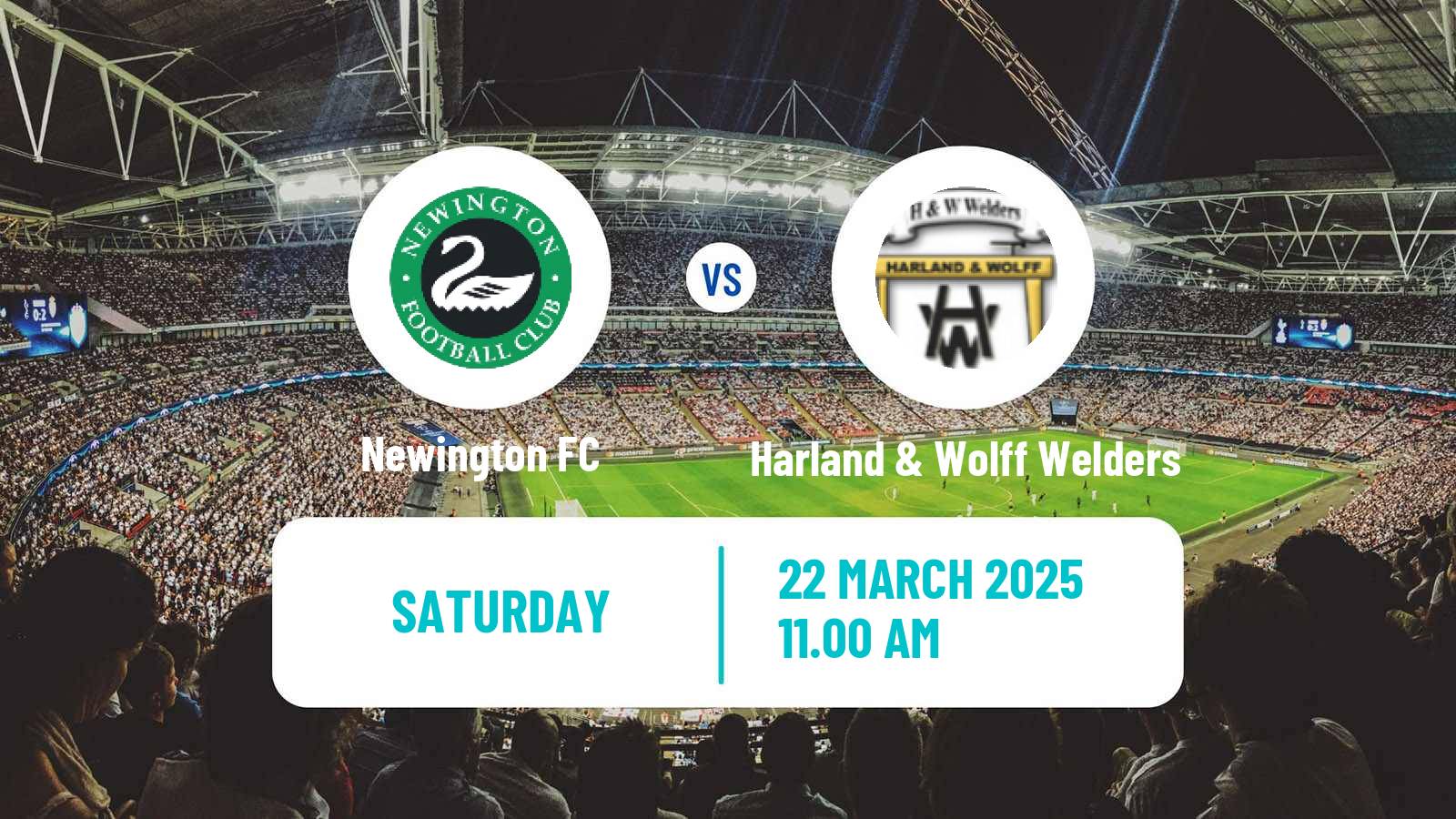 Soccer Northern Irish Championship Newington - Harland & Wolff Welders