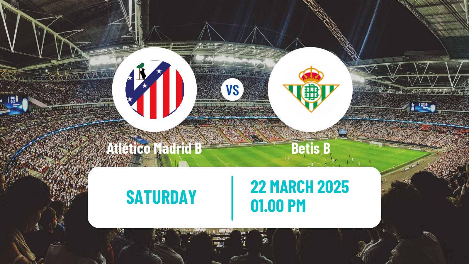 Soccer Spanish Primera RFEF Group 2 Atlético Madrid B - Betis B