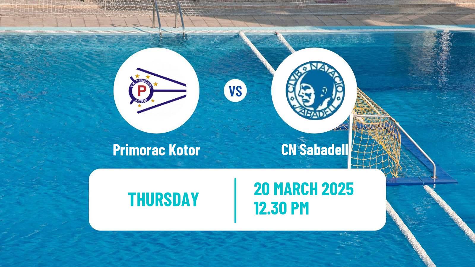 Water polo Euro Cup Water Polo Primorac Kotor - Sabadell