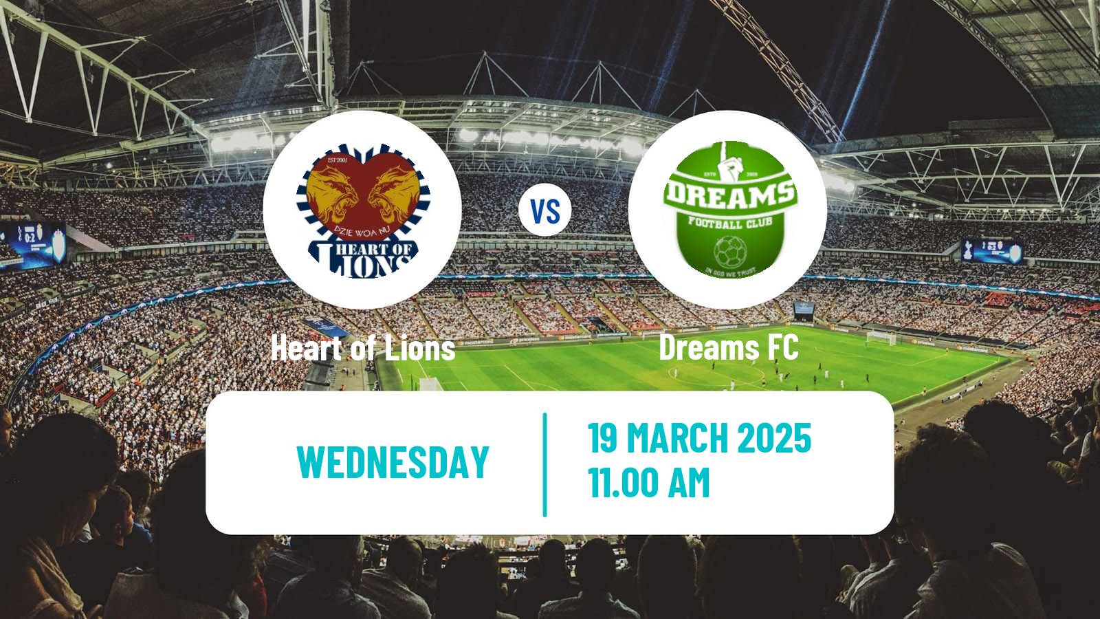Soccer Ghanaian Premier League Heart of Lions - Dreams