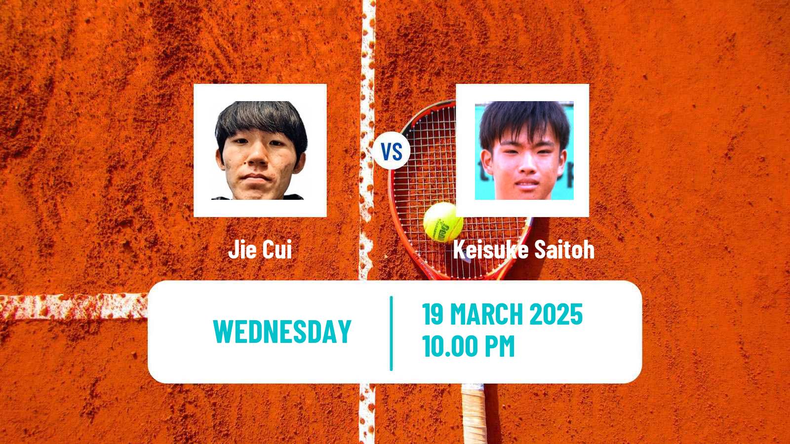 Tennis ITF M25 Shenzhen Men Jie Cui - Keisuke Saitoh