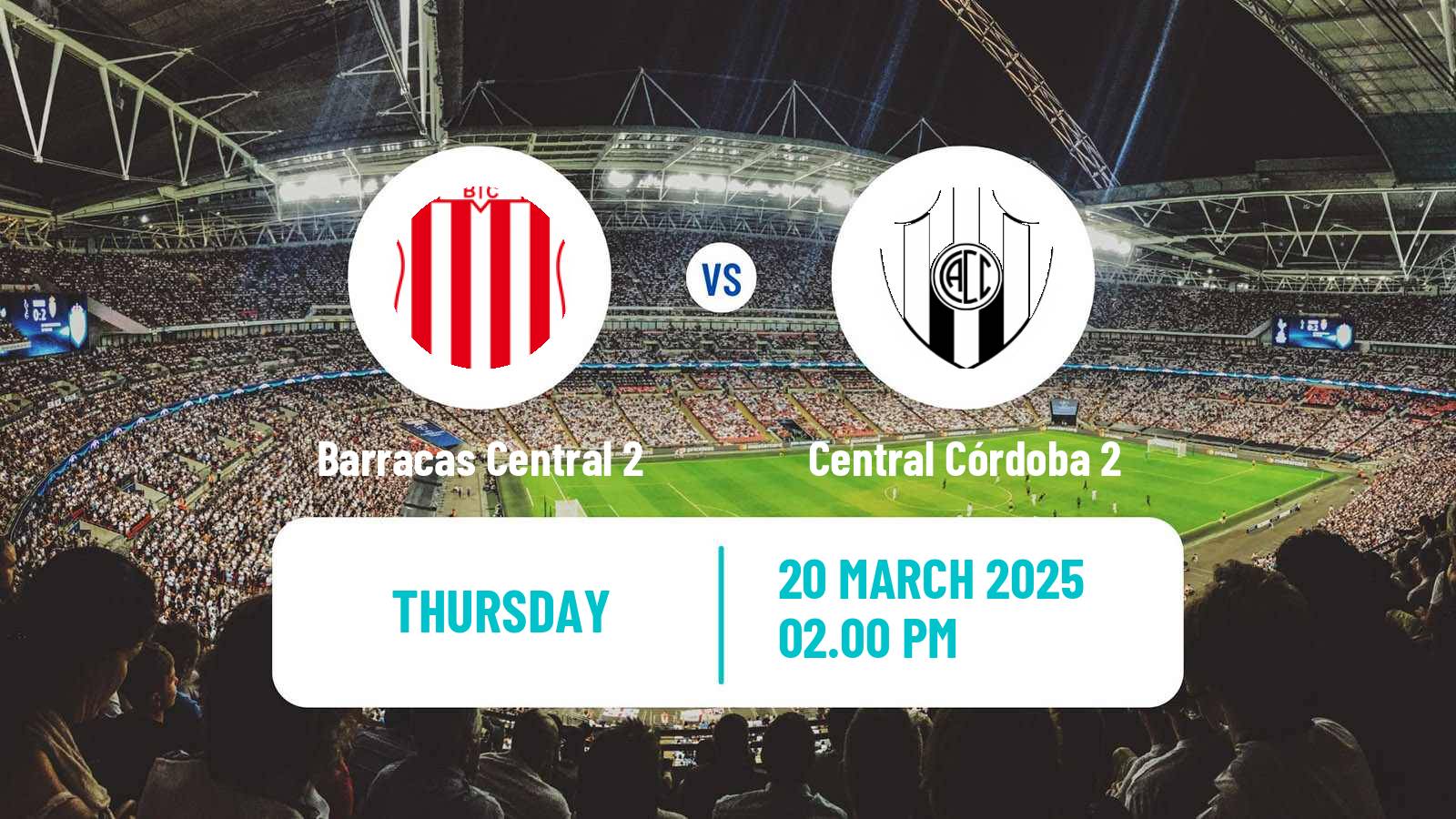 Soccer Argentinian Reserve League Barracas Central 2 - Central Córdoba 2