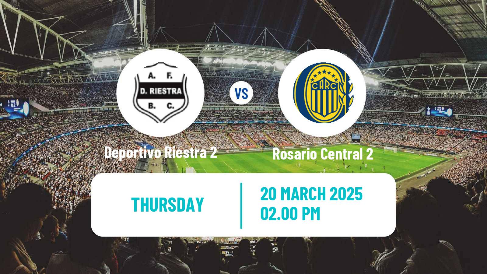 Soccer Argentinian Reserve League Deportivo Riestra 2 - Rosario Central 2