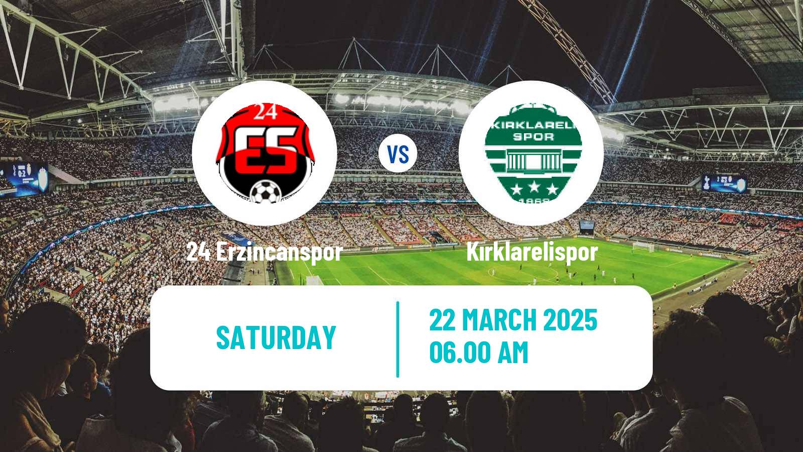 Soccer Turkish Second League White Group 24 Erzincanspor - Kırklarelispor