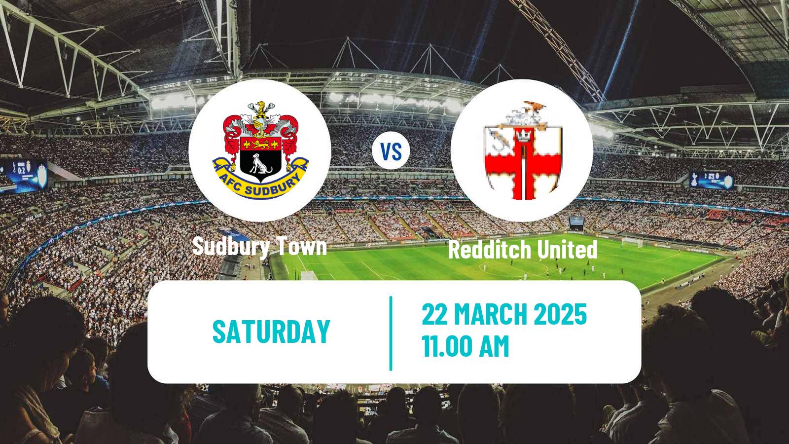 Soccer English Southern League Central Division Sudbury Town - Redditch United