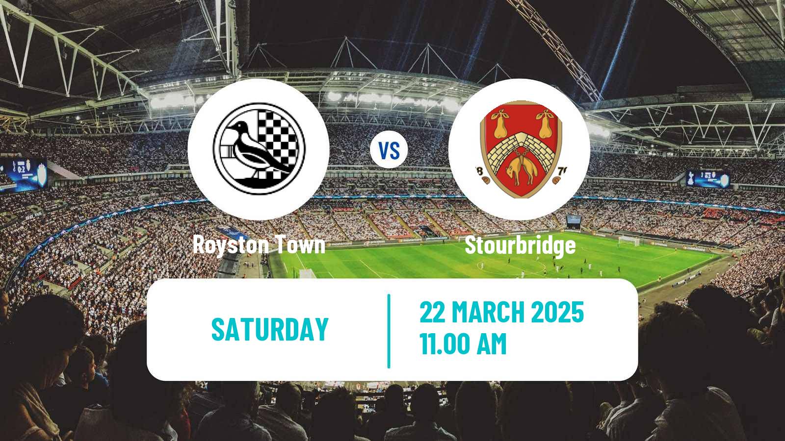 Soccer English Southern League Central Division Royston Town - Stourbridge