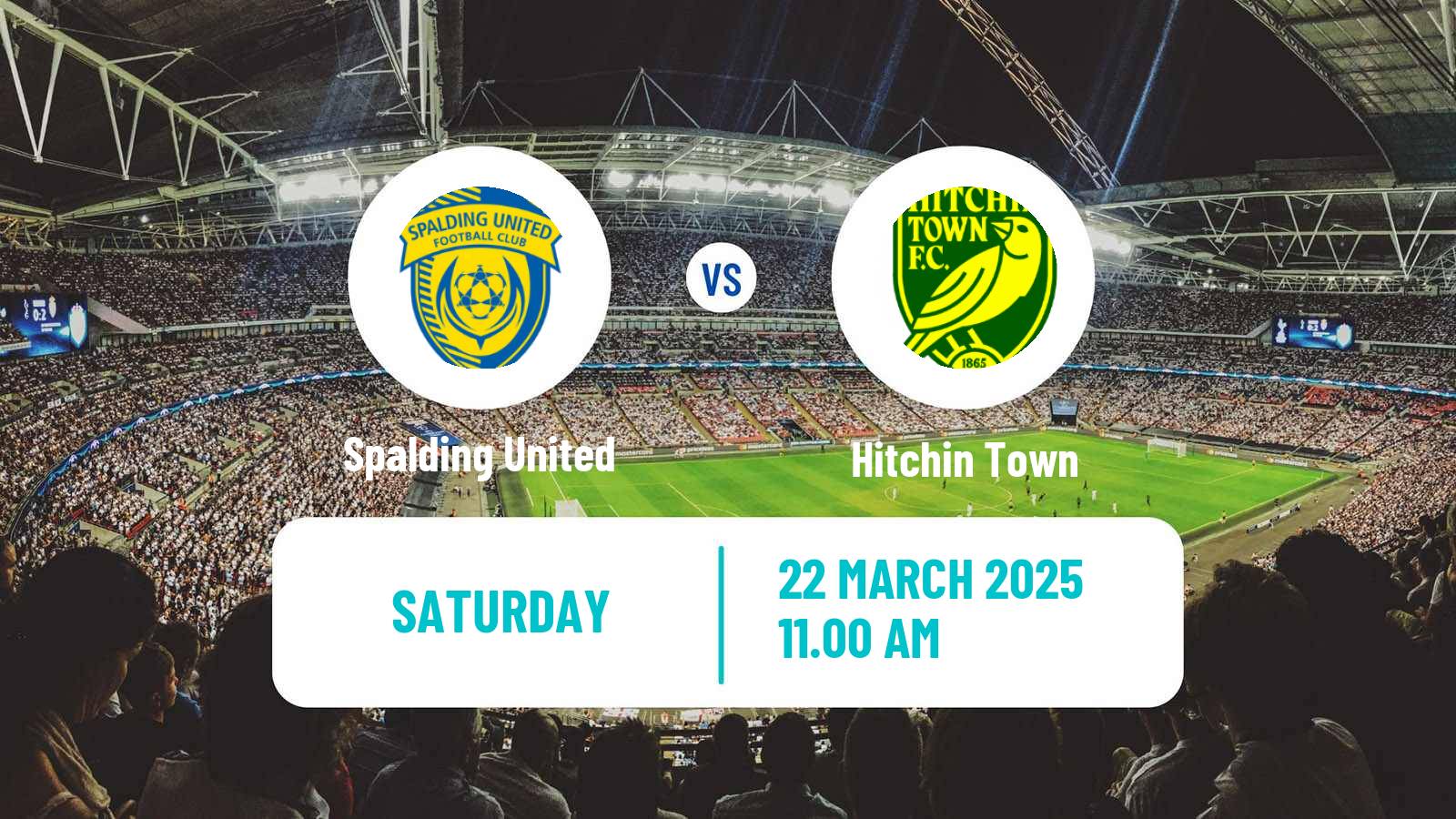 Soccer English Southern League Central Division Spalding United - Hitchin Town