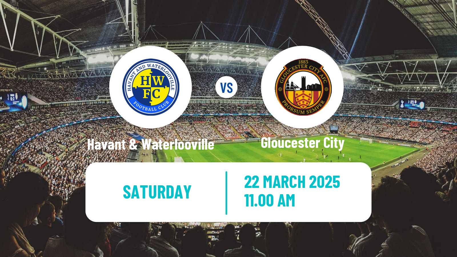 Soccer English Southern League South Division Havant & Waterlooville - Gloucester City