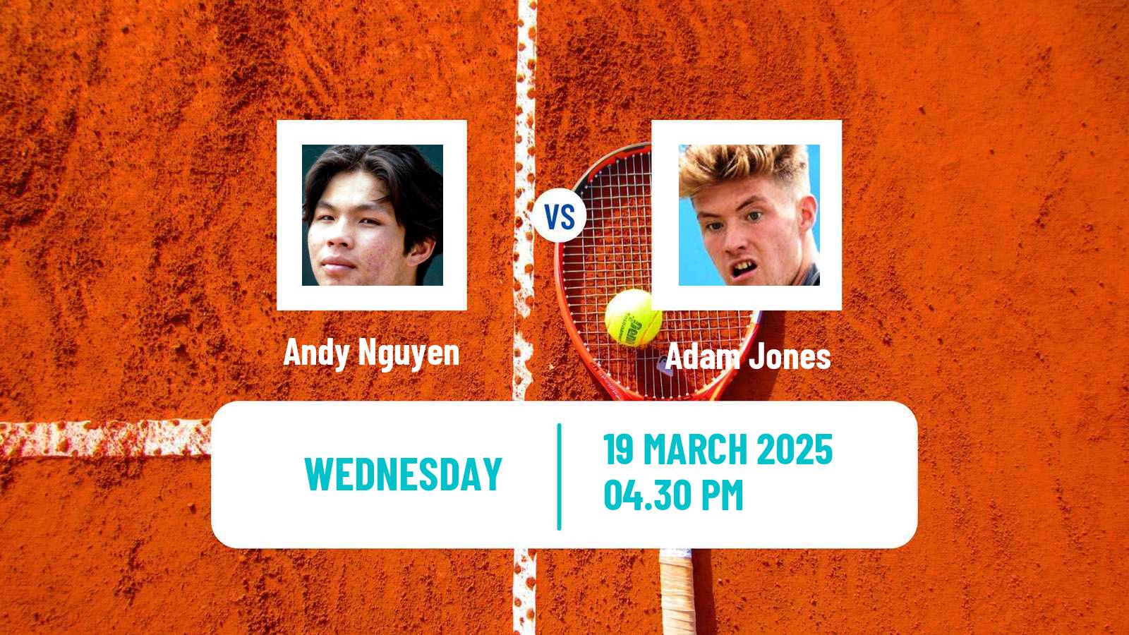 Tennis ITF M25 Bakersfield Ca Men Andy Nguyen - Adam Jones