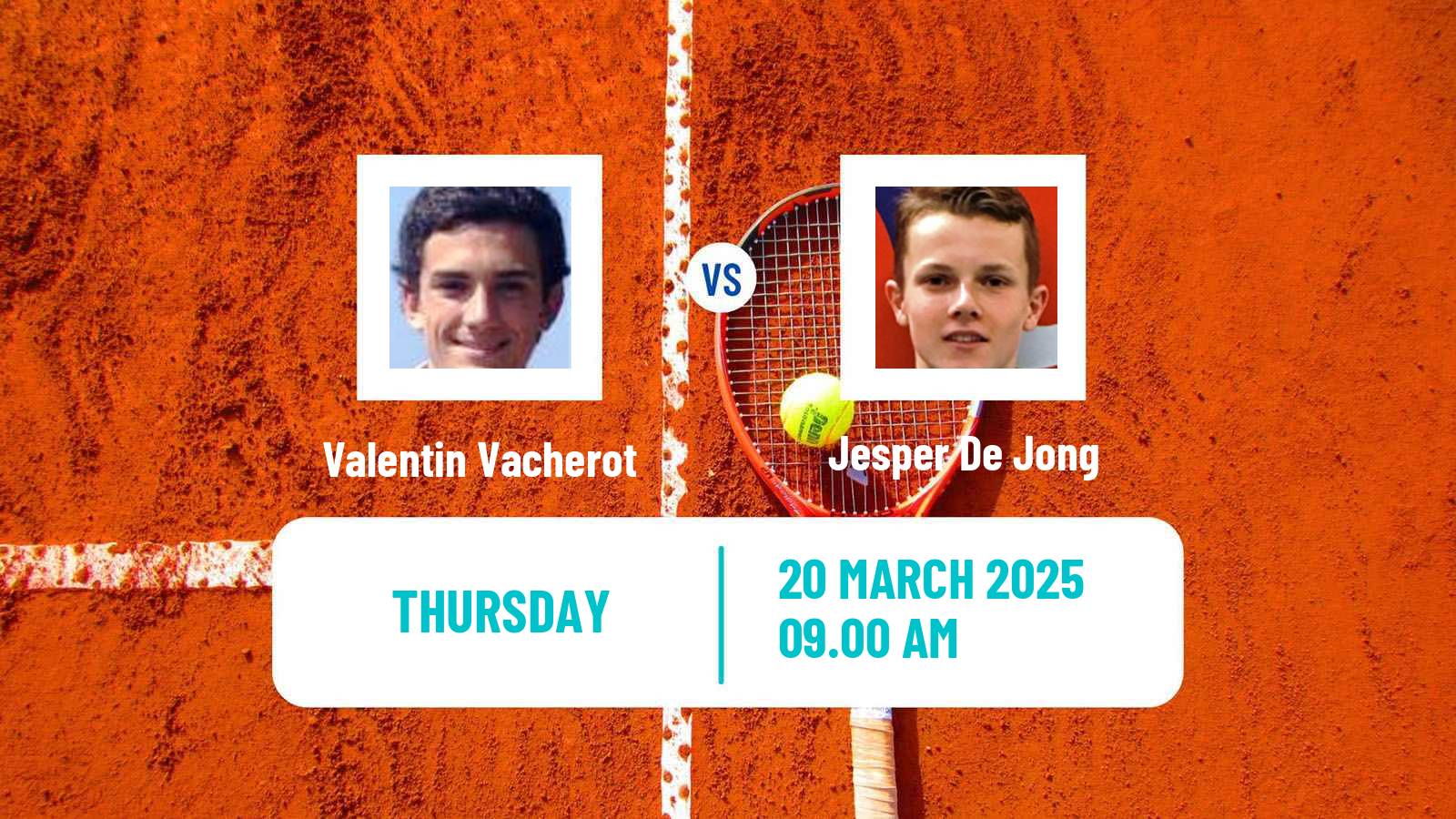 Tennis Murcia Challenger Men Valentin Vacherot - Jesper De Jong