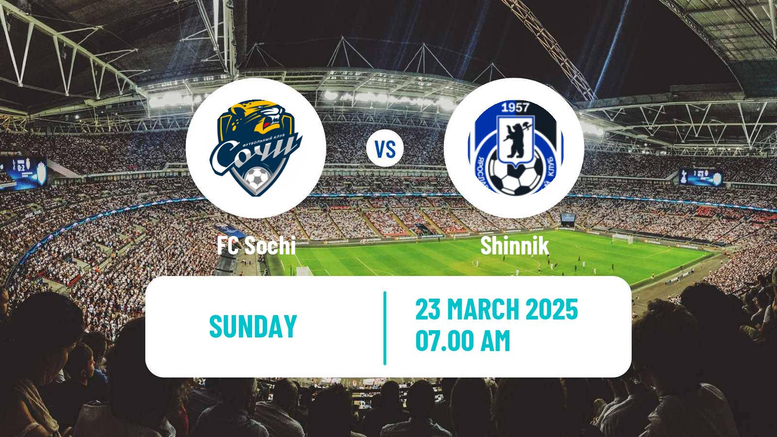 Soccer Russian FNL Sochi - Shinnik
