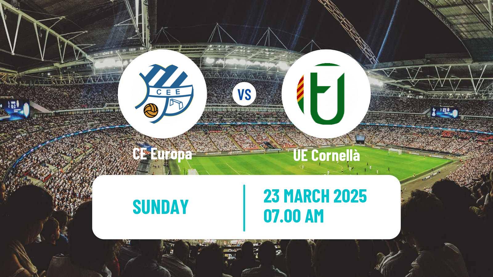 Soccer Spanish Segunda RFEF - Group 3 CE Europa - Cornellà