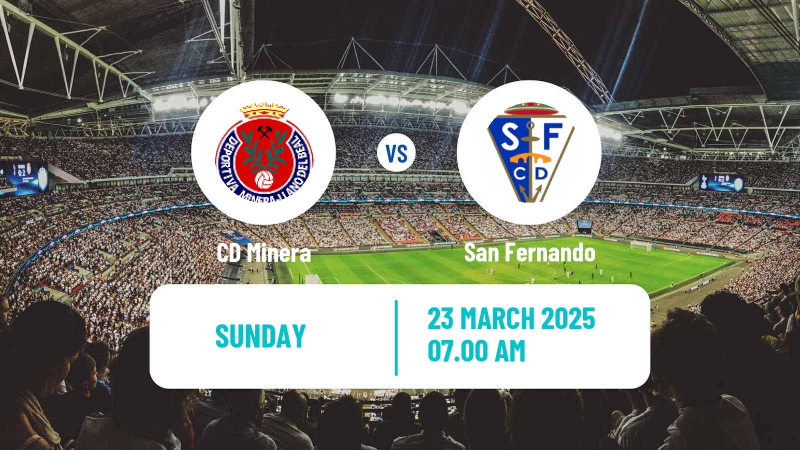 Soccer Spanish Segunda RFEF - Group 4 Minera - San Fernando